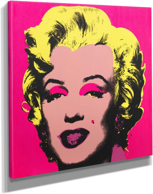 Vibrant Andy Warhol Marilyn Monroe Canvas Art Print - Stunning 12" x 12" Pop Art Wall Decor for Your Home