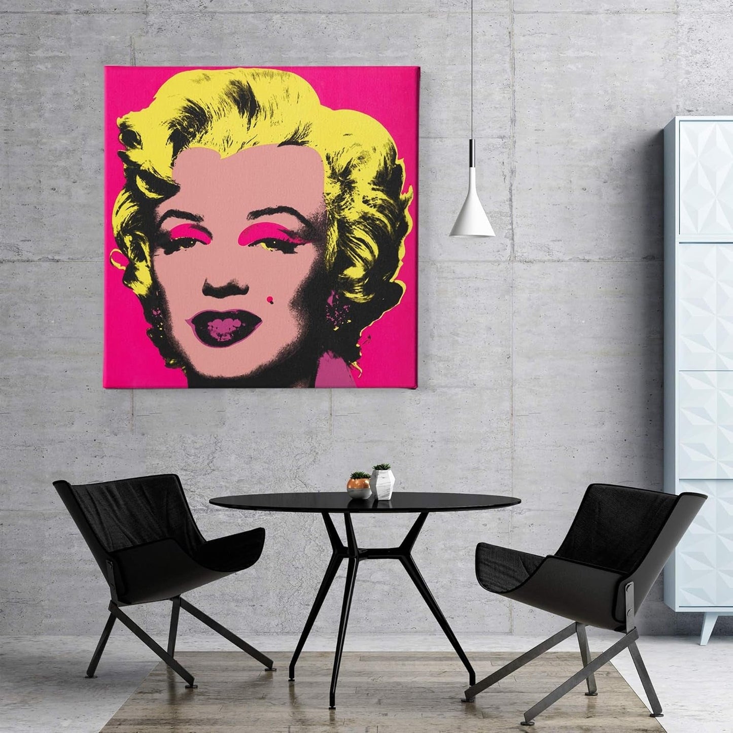 Vibrant Andy Warhol Marilyn Monroe Canvas Art Print - Stunning 12" x 12" Pop Art Wall Decor for Your Home