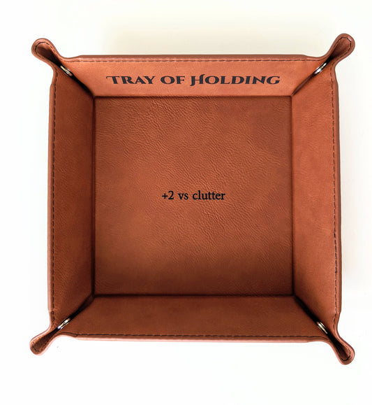 Tray of Holding - Vegan Leather Catchall Rolling Tray