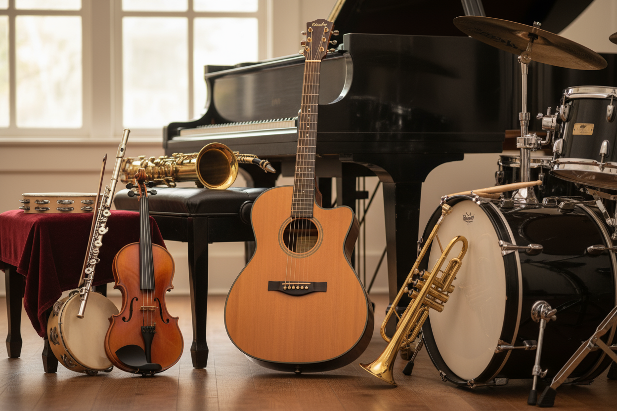 Assortment of Musical instruments