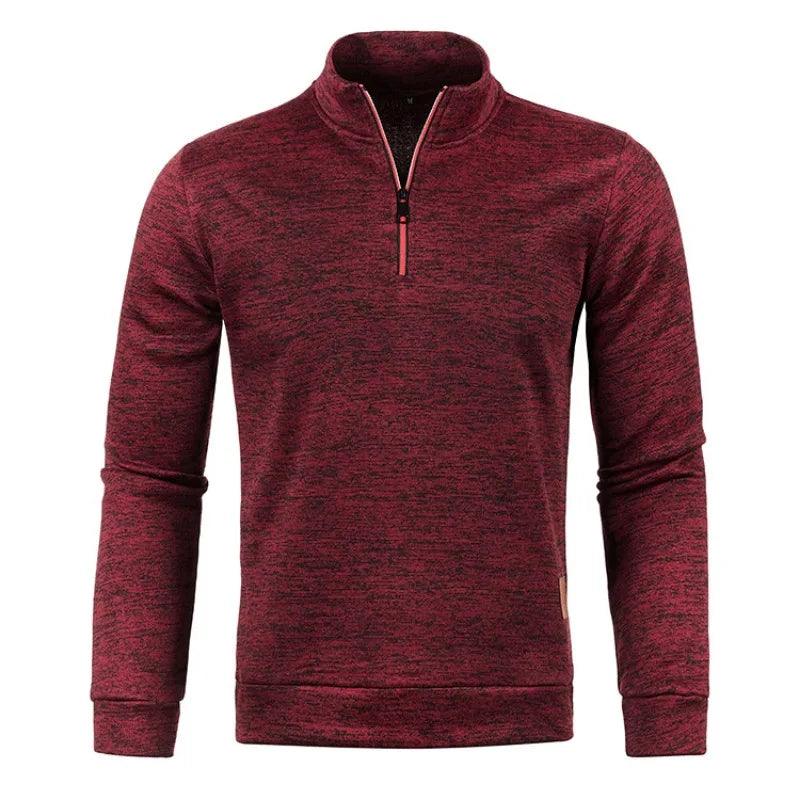 Men's Half Zipper Turtleneck Sweatshirt: Cozy and Stylish for Fall