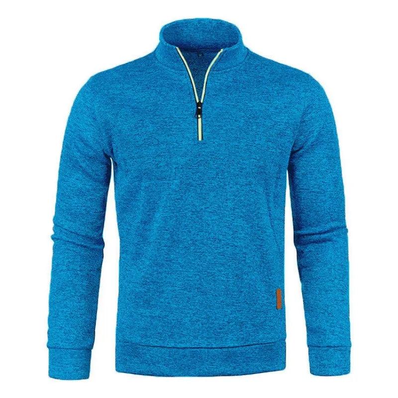 Men's Half Zipper Turtleneck Sweatshirt: Cozy and Stylish for Fall