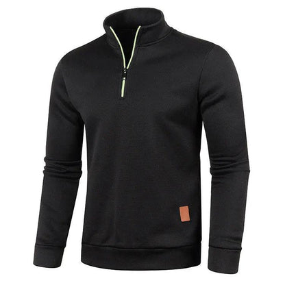 Men's Half Zipper Turtleneck Sweatshirt: Cozy and Stylish for Fall