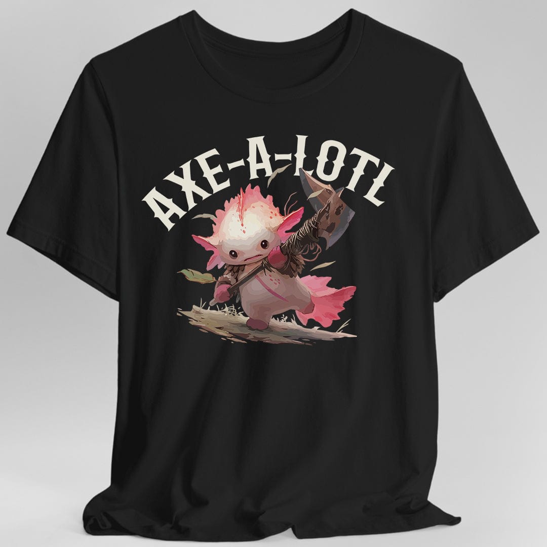 Axe-A-Lotl Funny Axolotl DnD T-Shirt