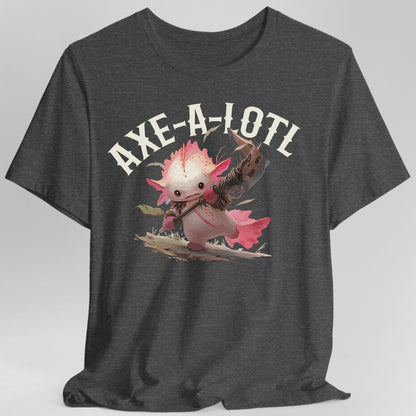 Axe-A-Lotl Funny Axolotl DnD T-Shirt