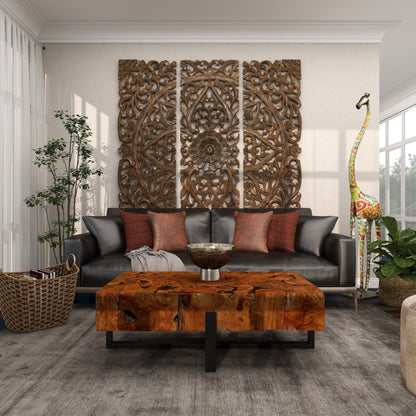 Extra Large and Colorful Floor Giraffe Sculpture, Molded from Iron with Grey Metal Finish, 17"W X 3"L X 73"H