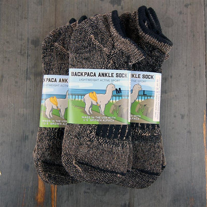 BACKPACA Lightweight Hiker Alpaca Ankle Socks