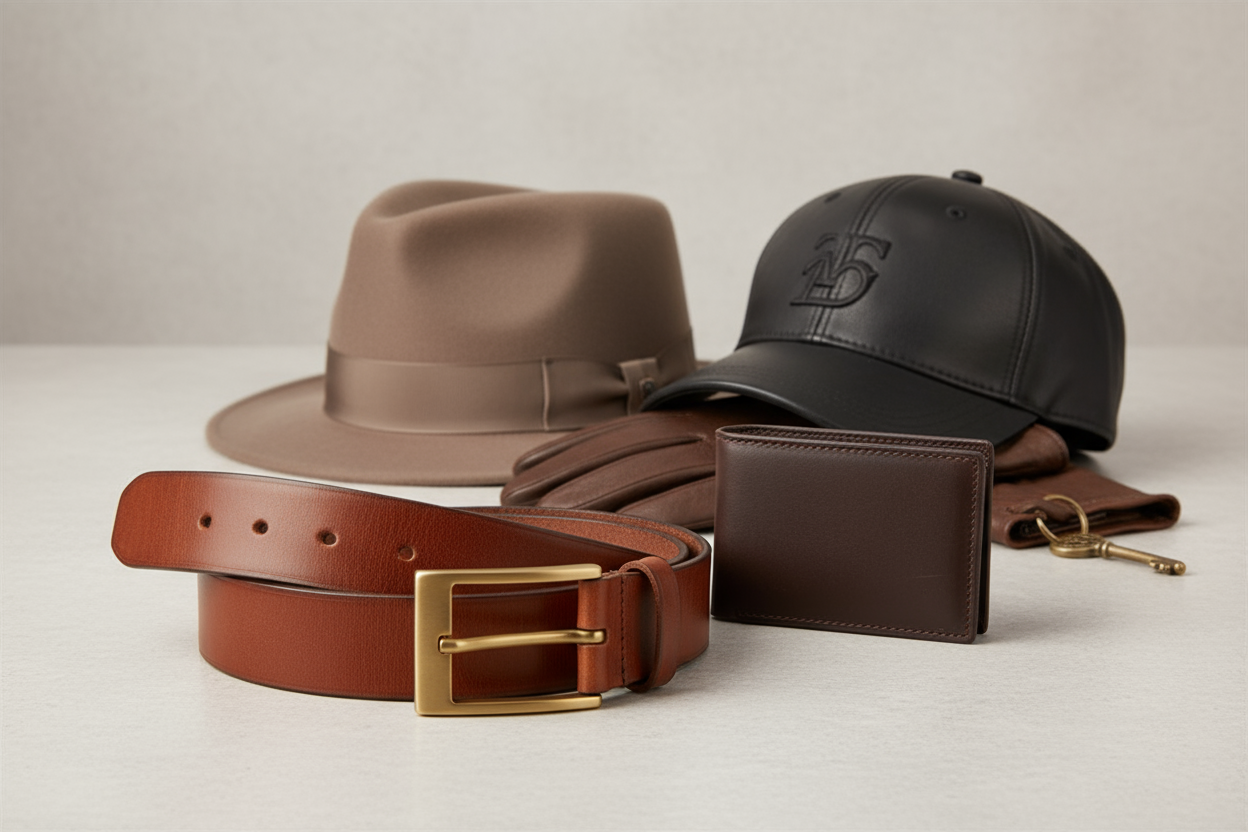 Belts, wallets, and hats