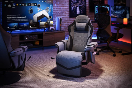 900 Gaming Recliner Console Chair With Cupholder Footrest