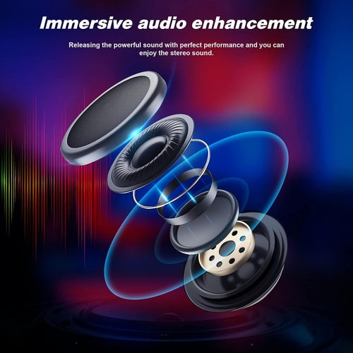 Bluetooth Gaming Chair With Footrest And Built In Speakers