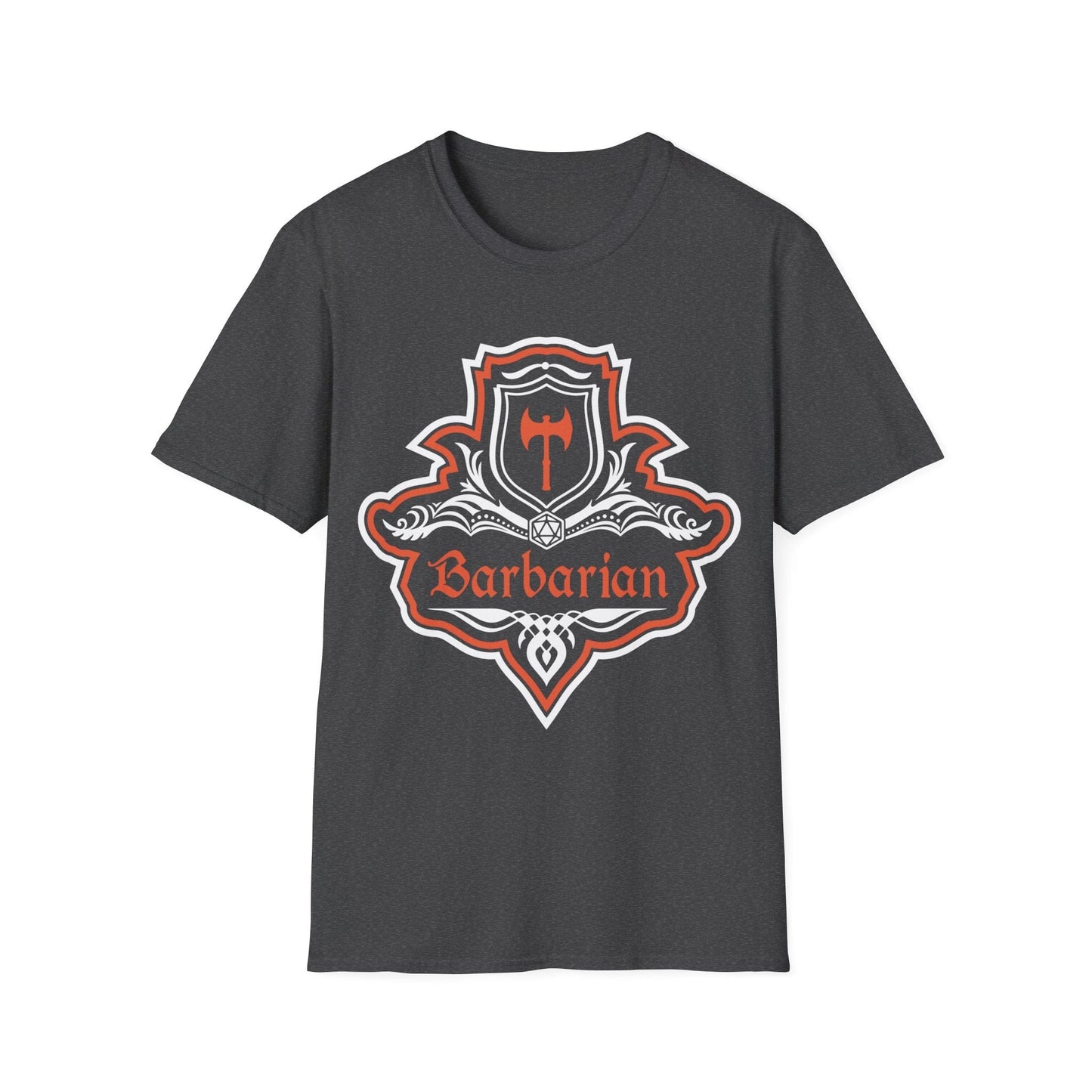 D&D Barbarian Class Fancy Emblem T-Shirt