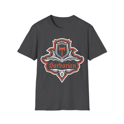 D&D Barbarian Class Fancy Emblem T-Shirt