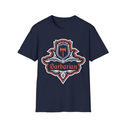 D&D Barbarian Class Fancy Emblem T-Shirt