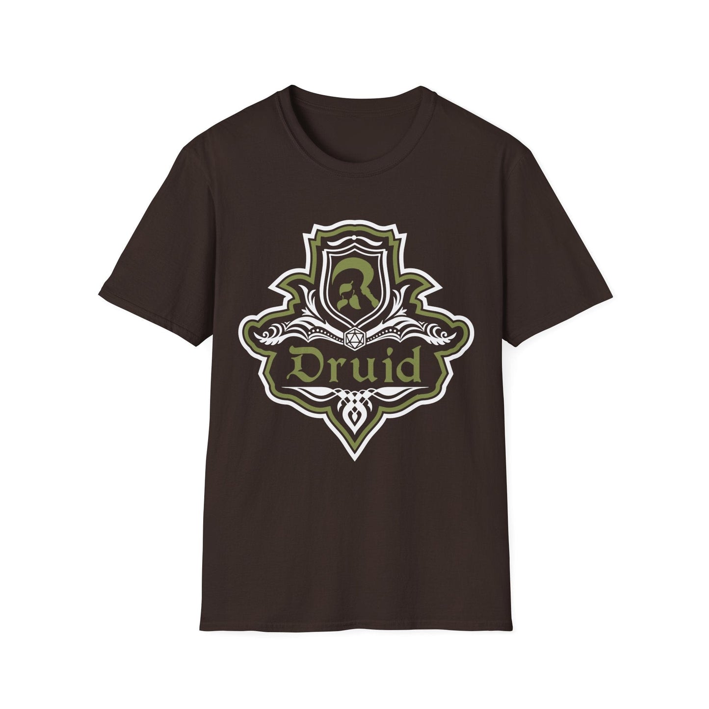 D&D Druid Class Fancy Emblem T-Shirt
