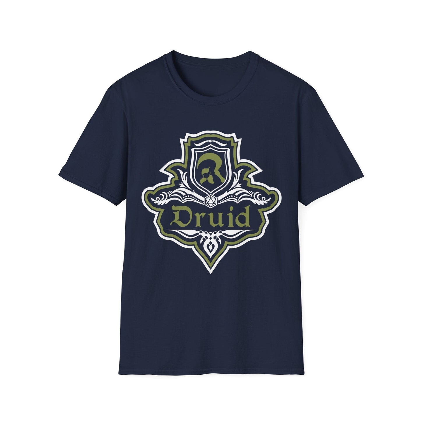 D&D Druid Class Fancy Emblem T-Shirt
