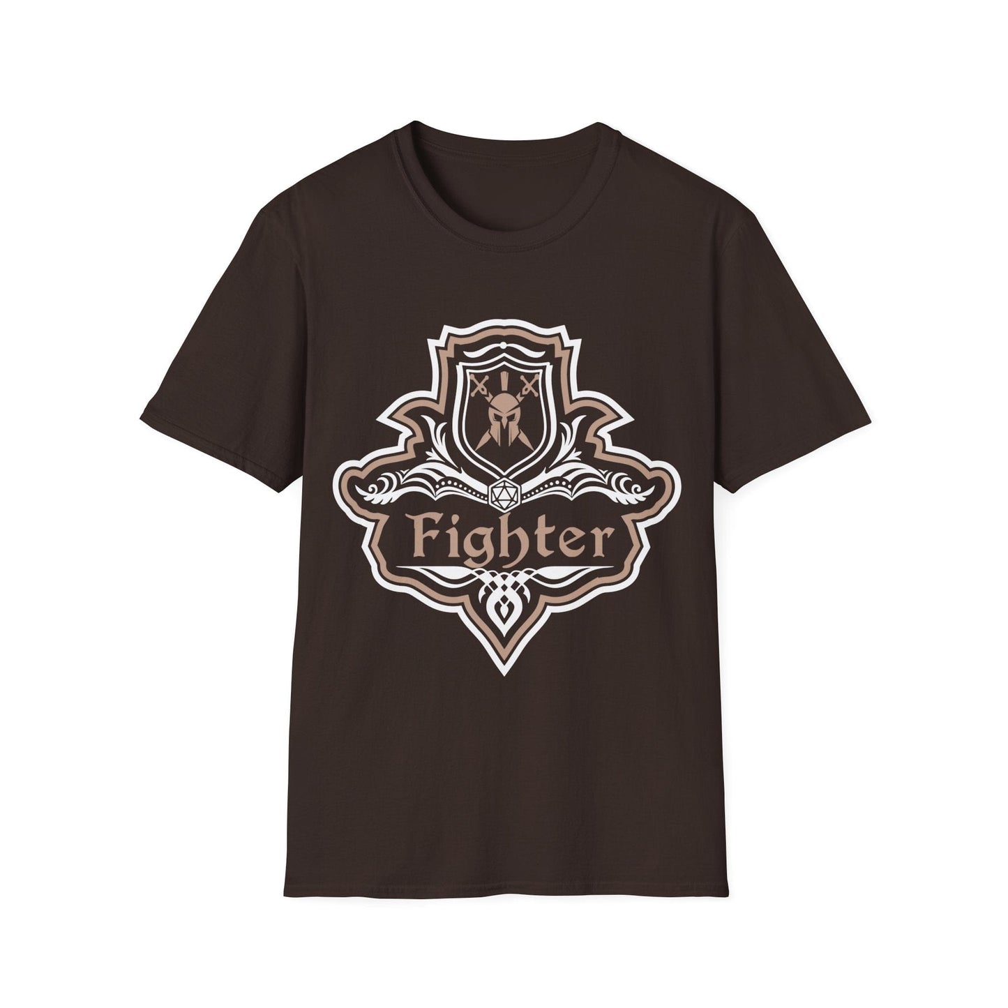 D&D Fighter Class Fancy Emblem T-Shirt