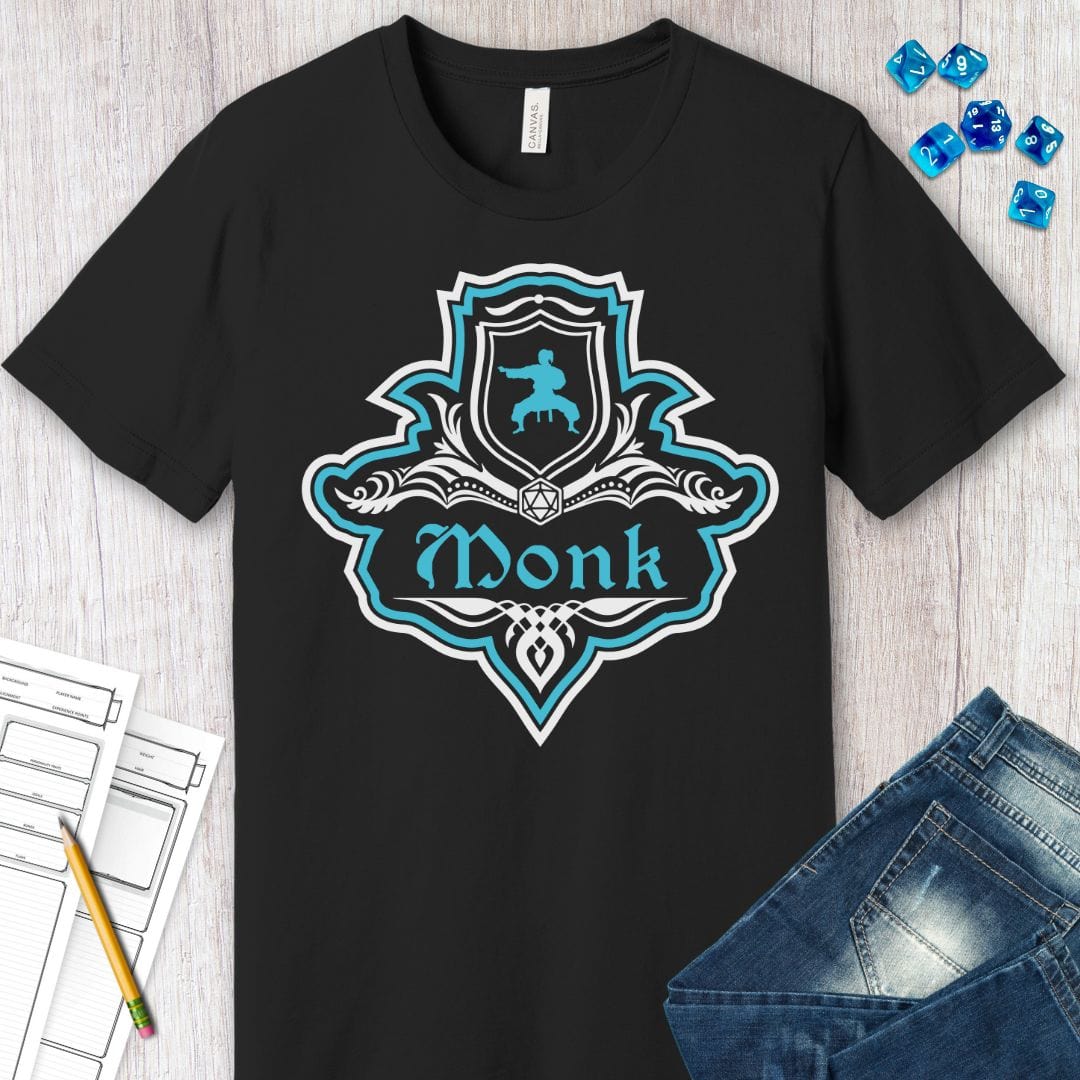 D&D Monk Fancy Emblem T-Shirt