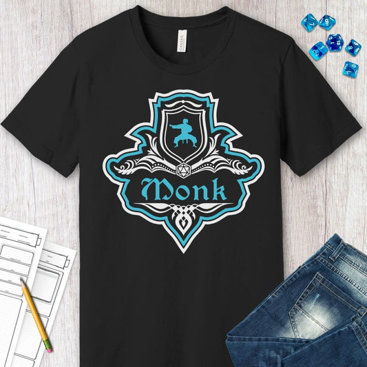 D&D Monk Fancy Emblem T-Shirt