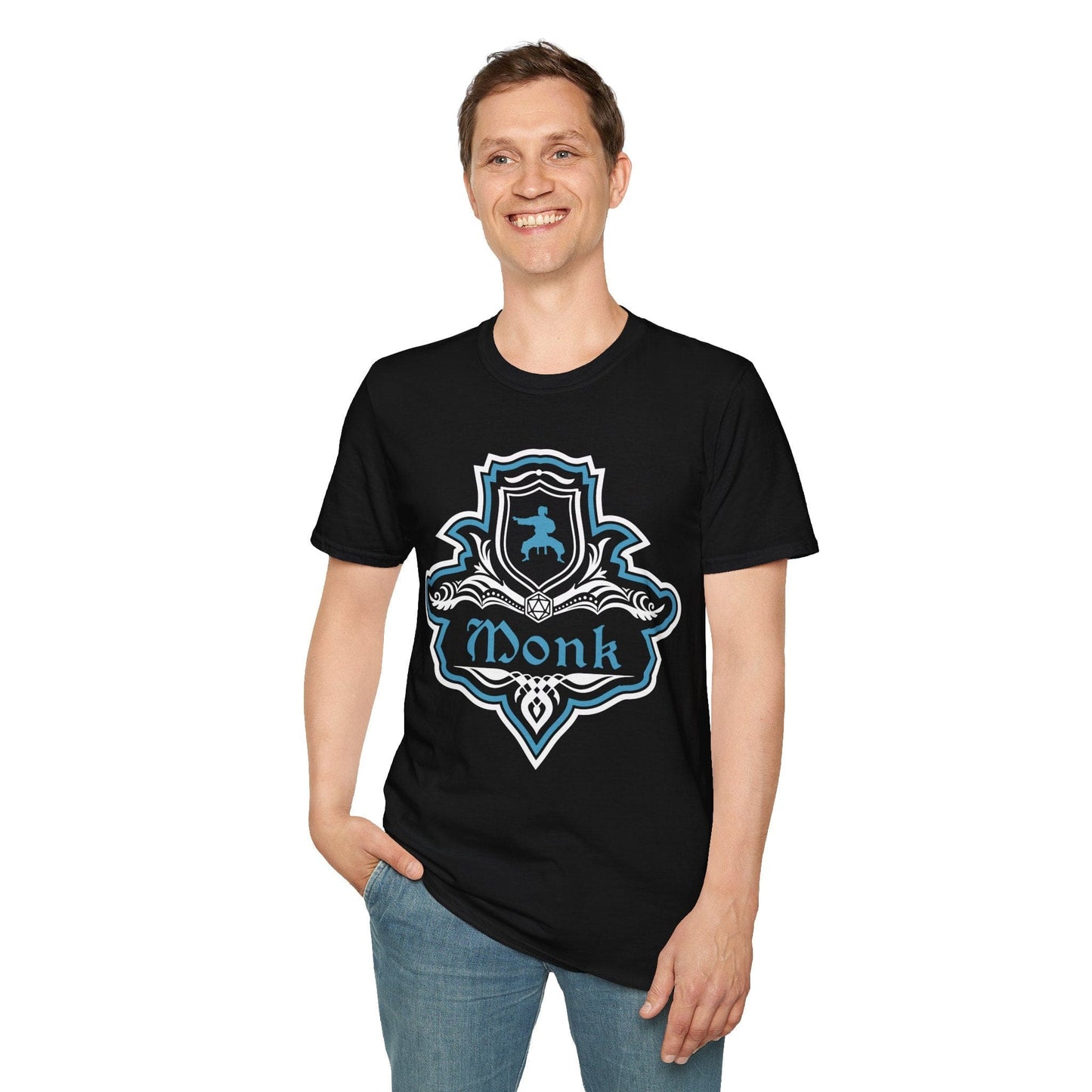 D&D Monk Fancy Emblem T-Shirt