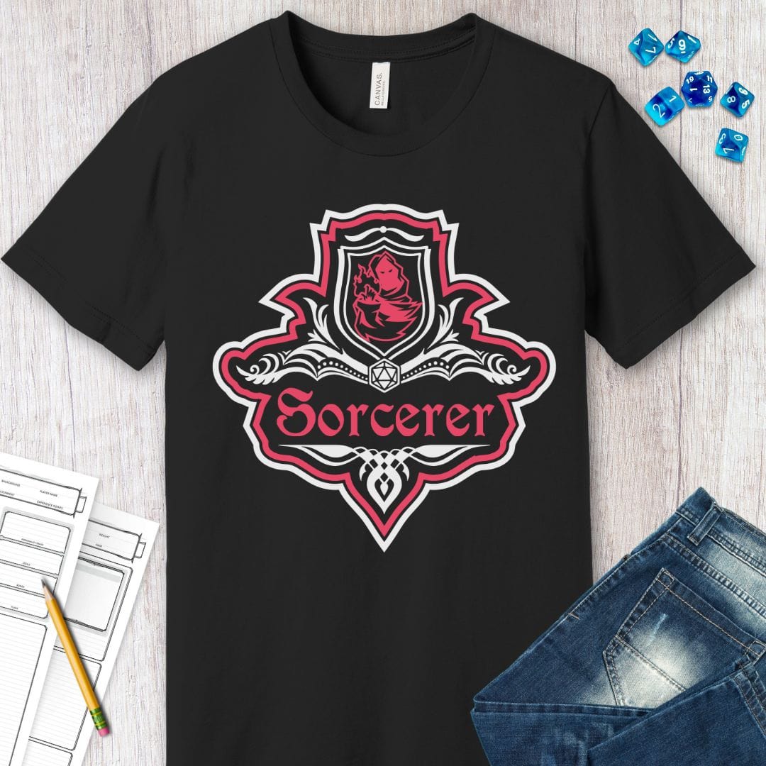 D&D Sorcerer Class Fancy Emblem T-Shirt