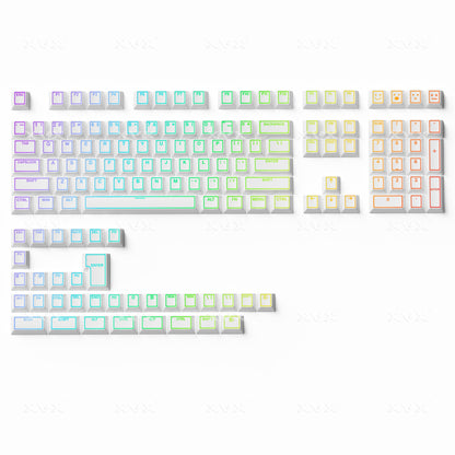 XVX PRISM Shine-Through  Double shot Cherry Profile PBT Keycap Set 142-key