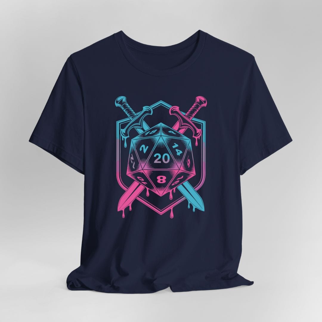 D20 Dice Sword Crest T-Shirt
