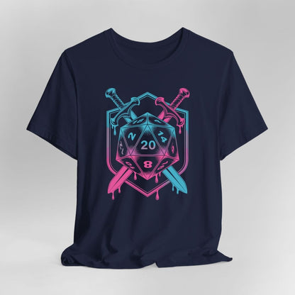 D20 Dice Sword Crest T-Shirt