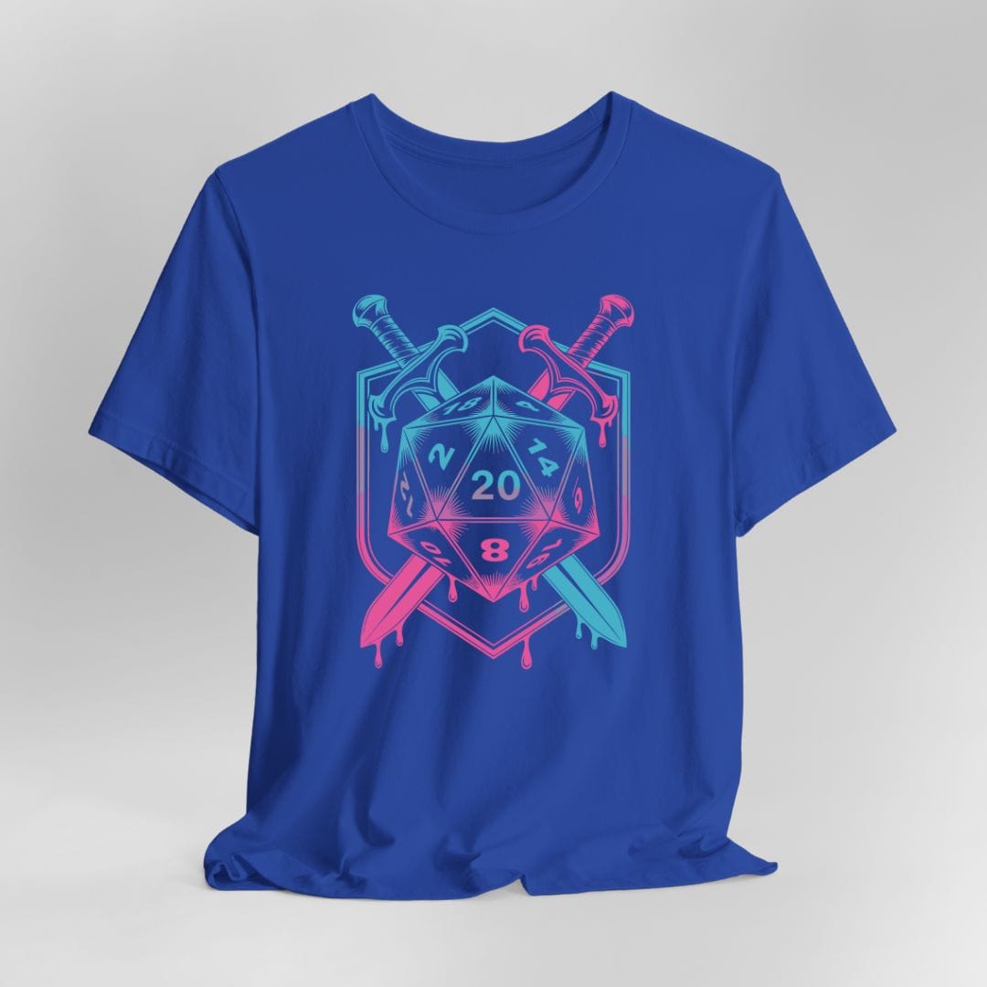 D20 Dice Sword Crest T-Shirt