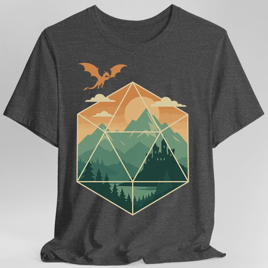 D20 Mountain Landscape T-Shirt