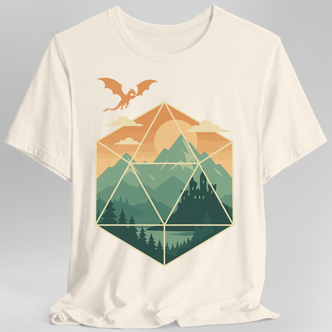 D20 Mountain Landscape T-Shirt