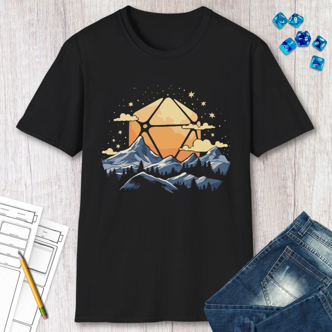 D20 Sun Landscape Blue Orange