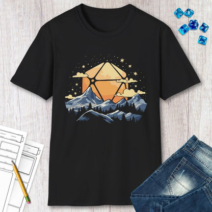 D20 Sun Landscape Blue Orange