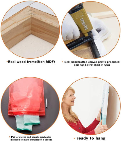 Starry Night Over the Rhone by Van Gogh - Premium Giclee Canvas Print for Stunning Wall Decor (30x24x1.5 inches)