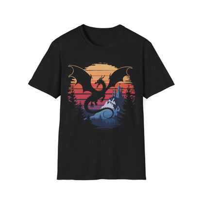 Dragon T-shirt - Fantasy Landscape