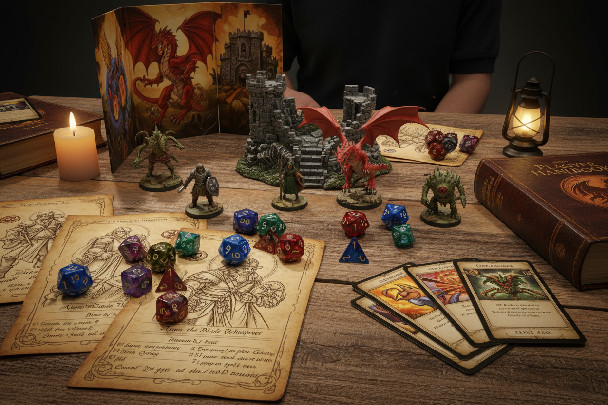 Dungeons & Dragons, tabletop games, dice