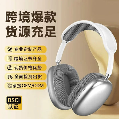 P9Promax Headset Wireless Bluetooth Stereo Headset Lead Cotton Type-C Charging Factory Direct