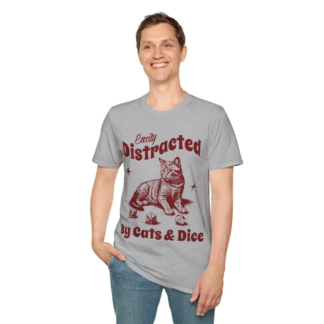 Easily Distracted By Cats & Dice Shirt