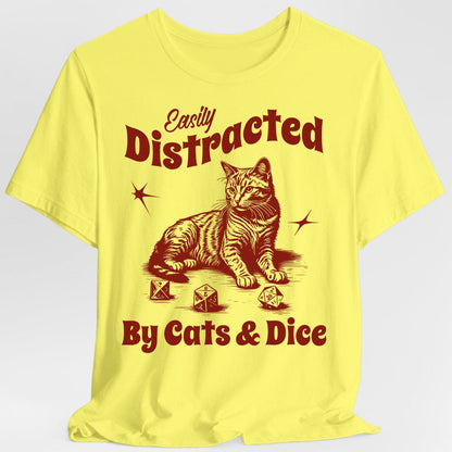 Easily Distracted By Cats & Dice Shirt