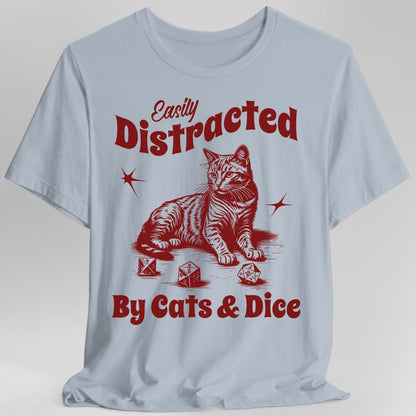 Easily Distracted By Cats & Dice Shirt
