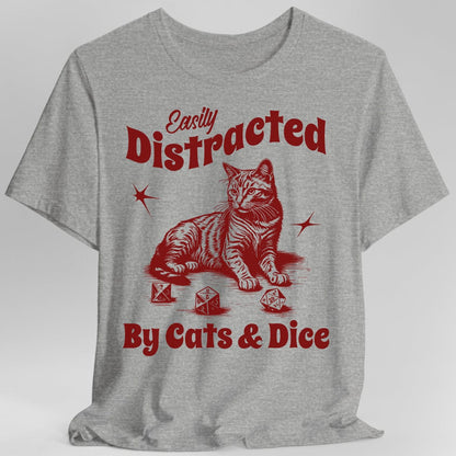 Easily Distracted By Cats & Dice Shirt