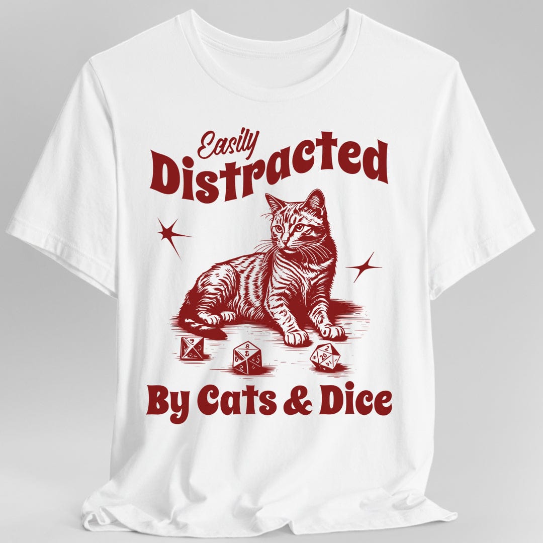 Easily Distracted By Cats & Dice Shirt