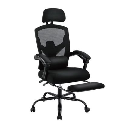Ergonomic Reclining High Back Mesh Living Room Rocking Gaming Chair Computer Desk Swivel Rolling Lumbar Support Pillow