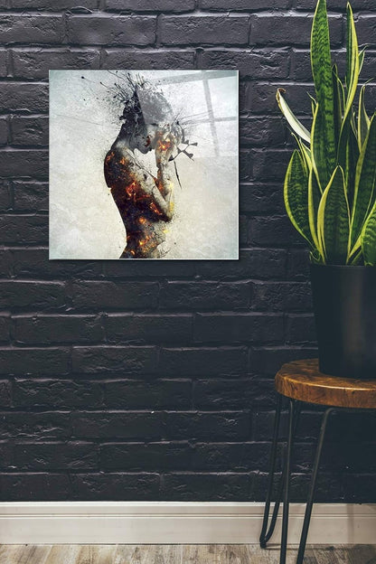 Stunning Acrylic Glass Wall Art - "Deliberation" by Mario Sanchez Nevado, 24"x24