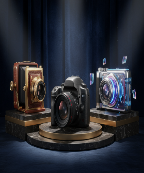 Fancy Vintage & Modern & Futuristic Cameras