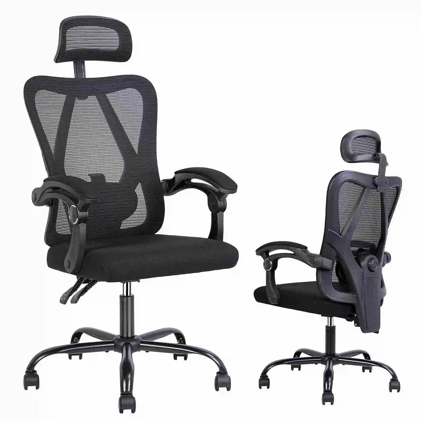 Ergonomic Office Computer Home Gaming Desk Chair Adjustable Height Breathable Mesh Racing Chair Linkage Armrest Furniture