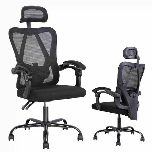 Ergonomic Office Computer Home Gaming Desk Chair Adjustable Height Breathable Mesh Racing Chair Linkage Armrest Furniture