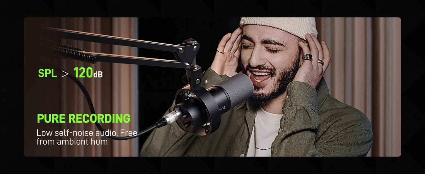 🎤 Elevate Your Voice with FIFINE K688 USB/XLR Dynamic Microphone