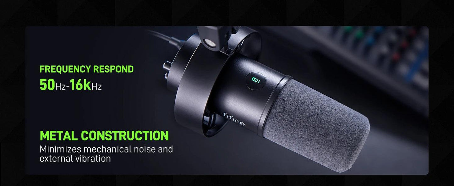 🎤 Elevate Your Voice with FIFINE K688 USB/XLR Dynamic Microphone