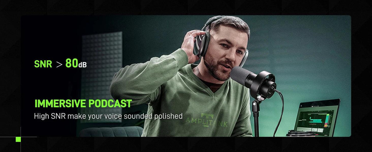 🎤 Elevate Your Voice with FIFINE K688 USB/XLR Dynamic Microphone