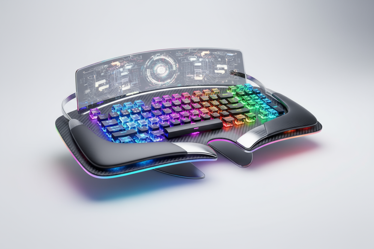 Futuristic computer Keyboard